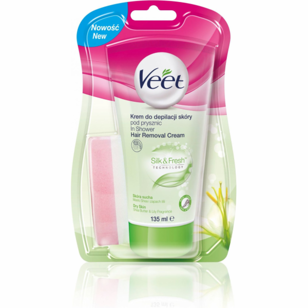 Veet Depilační krém do sprchy pro suchou pokožku 135 ml