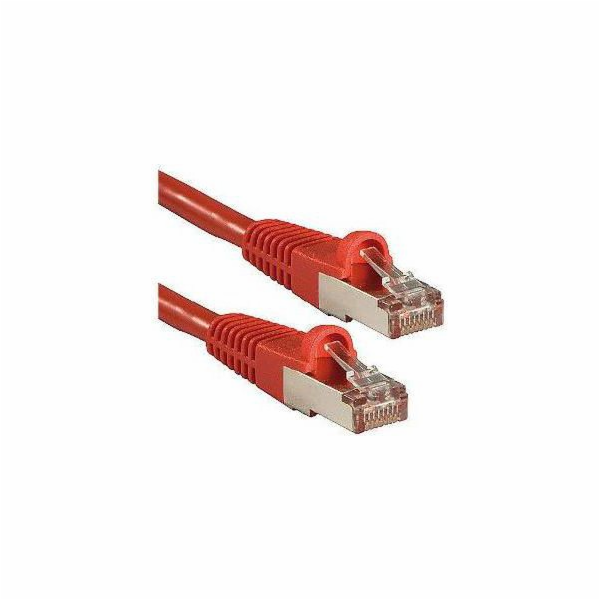 Lindy RJ-45/RJ-45 kat.6a S/FTP červená 0,3m (47160)