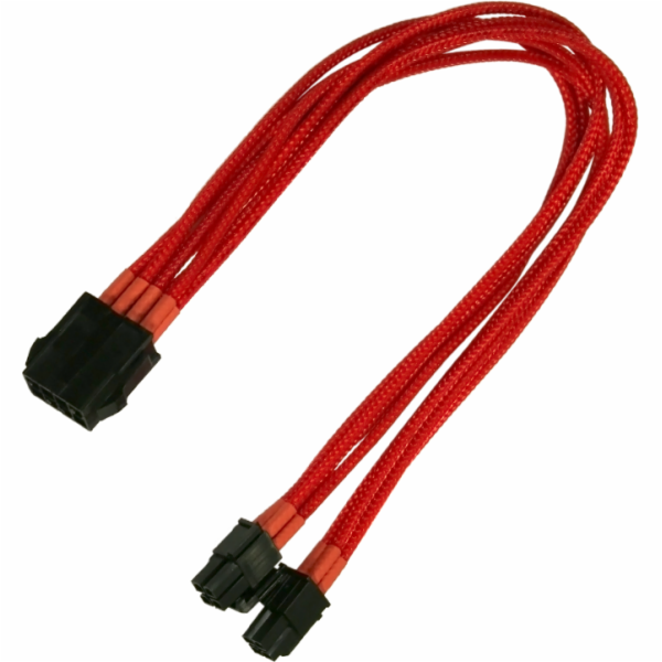 Nanoxia ATX/EPS 8-pin - ATX/EPS 8-pin, 0,3 m, červená (90...