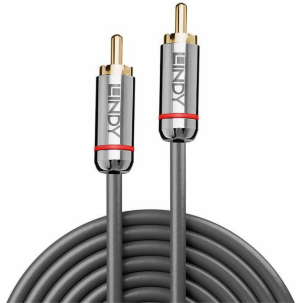 Lindy RCA (Cinch) - RCA (Cinch) kabel 2m stříbrný (35340)