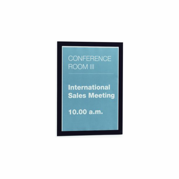 Odolný Samolepící informační rámeček A4 černý 2 ks. (4872...