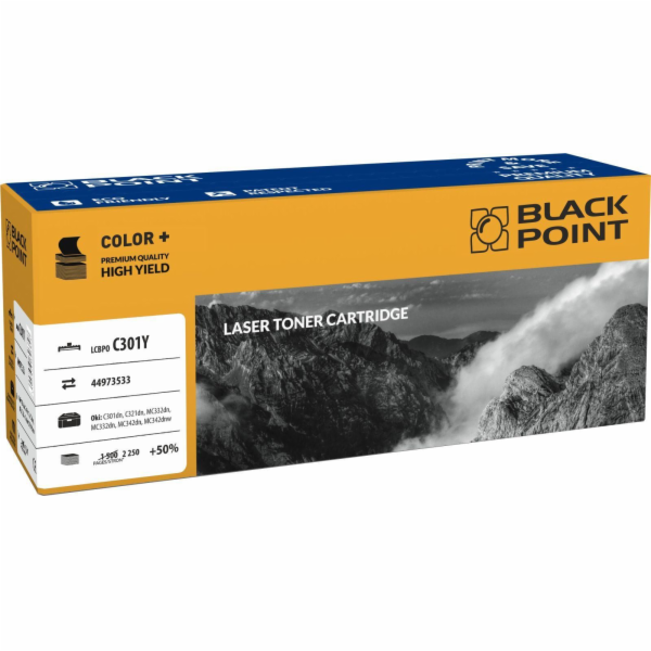 Náhradní toner Black Point LCBPOC301Y Yellow 44973533 (BL...