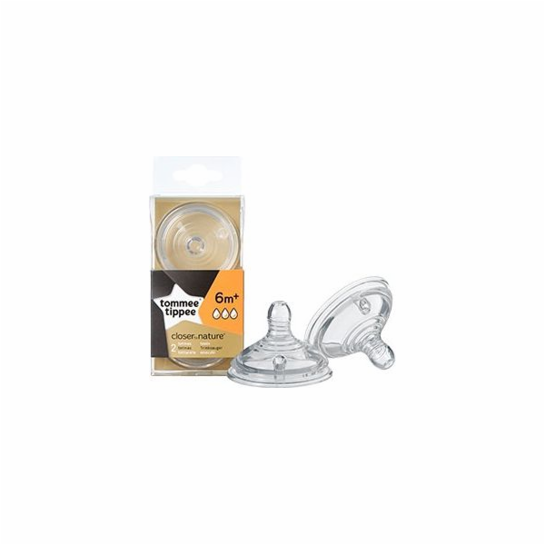 Tommee Tippee silikonový dudlík 6m+ 2 kusy (TT0086)