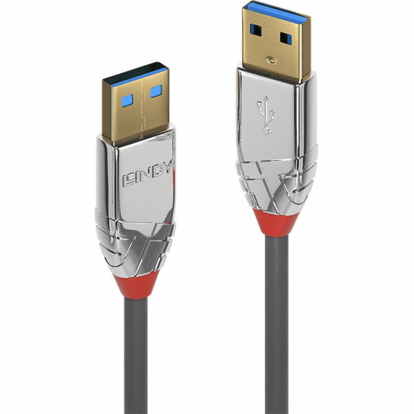 Lindy USB-A - USB-A kabel USB 5 m šedý (36629)
