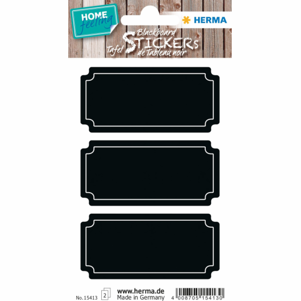 HERMA Tafeletiketten Schilder schwarz 6St.