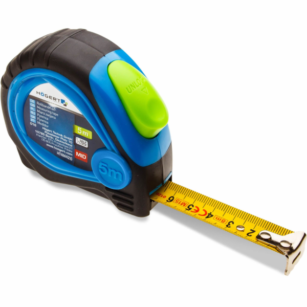Högert Technik Rolovací páska 5 m x 19 mm MID potažená sa...