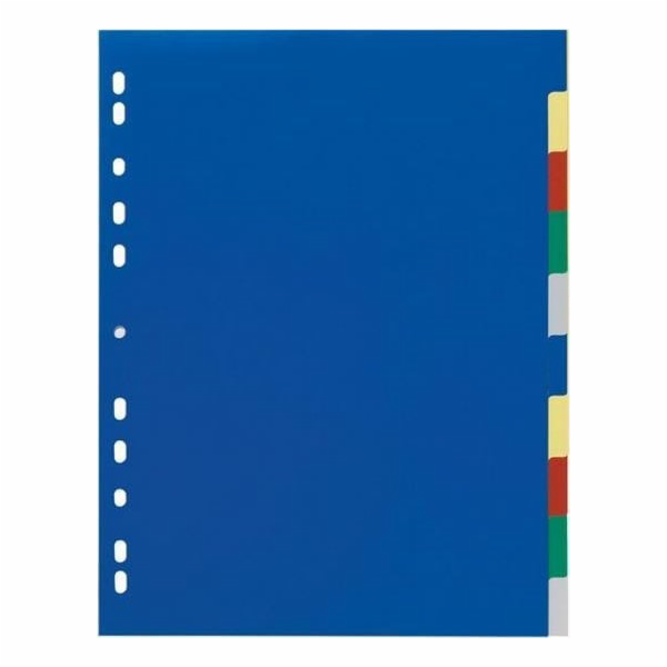 Odolný DURABLE Ordnerregister blank 2x5fbg überbreit 10Bl