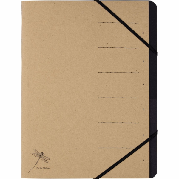 Pagna Folder 7 Fächer Pur 1-7 natur 1Sk