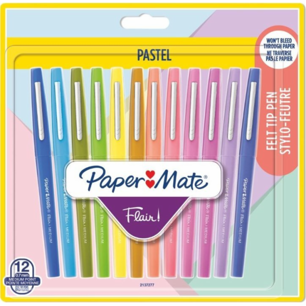 Paper Mate PAPER MATE Faserschreiber Flair 12er PASTELL M...