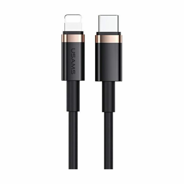 Usams USB-C – Lightning kabel 1,2 m černý (SJ484USB01)