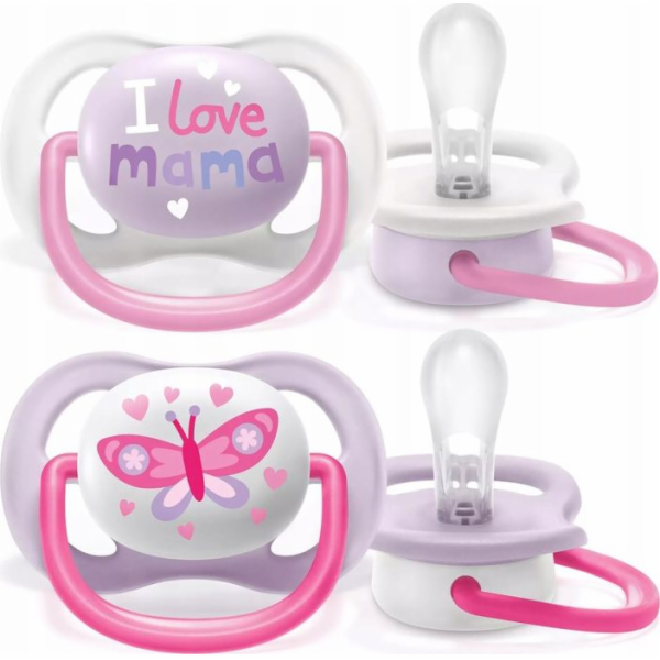 Ortodontický dudlík Avent Ultra Air motýlek 2 ks. 0-6m