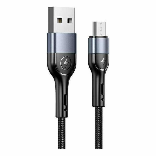 Usams USB-A - microUSB USB kabel 1 m černý (SJ450ZJ01)