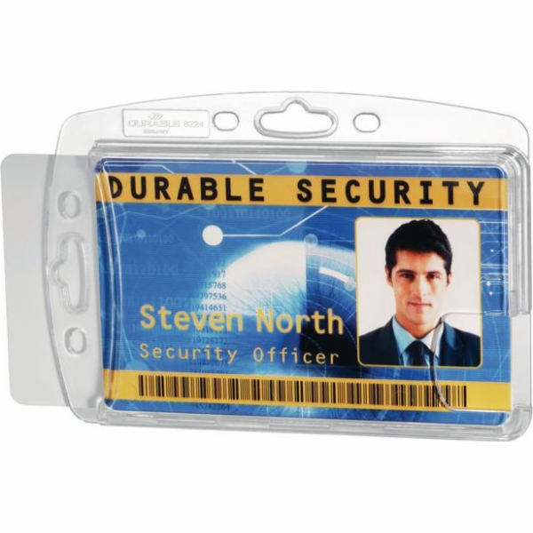 Sponky DURABLE Pouzdro na dvě ID karty 54x85mm, 10 kusů