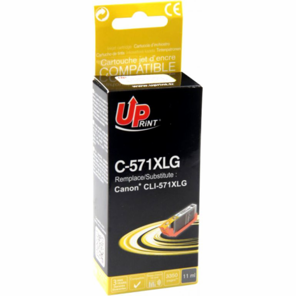 Inkoust UPrint C-571XLGY / CLI571GY XL (šedý)