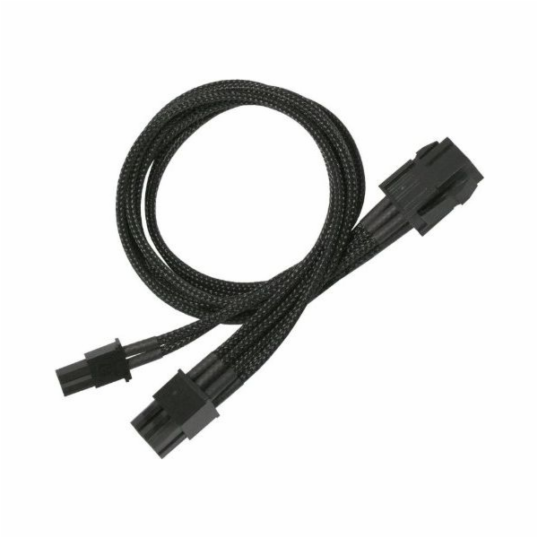 Nanoxia PCIe 6-pin - PCIe 8-pin, 0,3 m, černá (900100023)