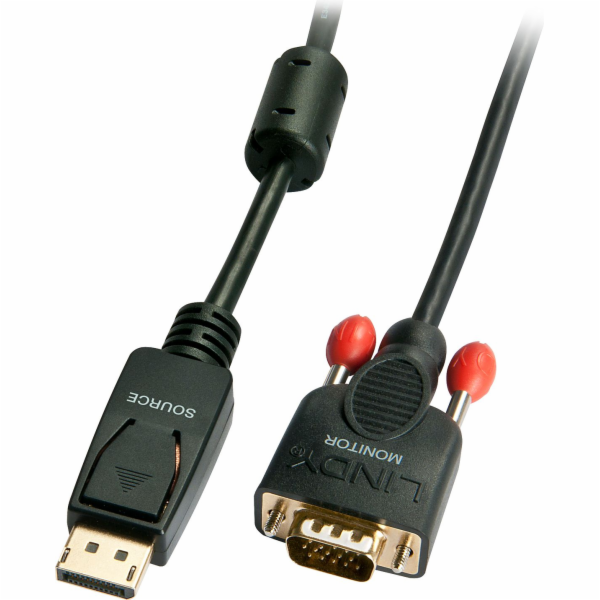 Lindy DisplayPort – kabel D-Sub (VGA) 1m černý (41941)