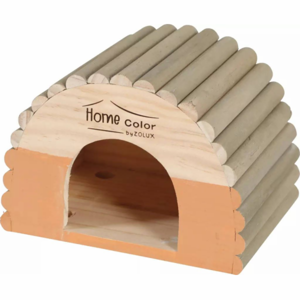 Dřevěný domek Zolux Home Color z kulatiny S 150x210x150 mm