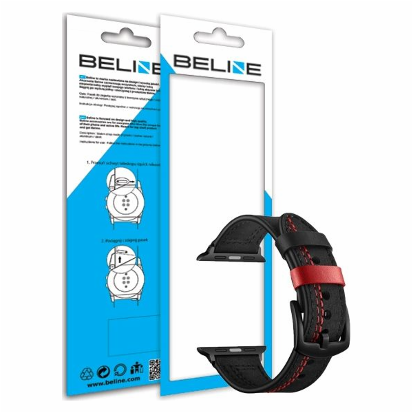 Beline Beline Watch pásek 20mm Casual černo/černý