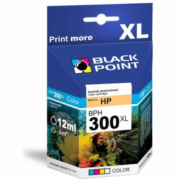 Inkoust Black Point BPH300XLC / CC643EE č. 300 (barva)