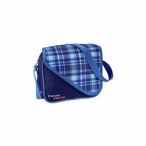 JUNIOR Alpbag Boys taška pro předškoláky, kostkovaná-modrá