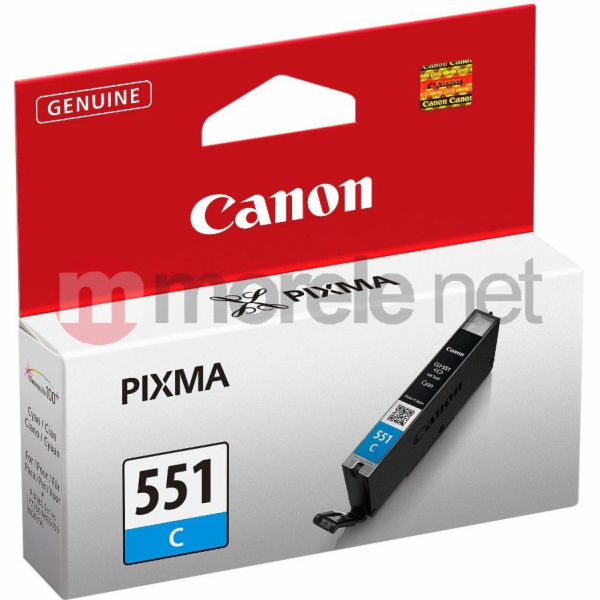 Inkoust Canon CLI-551 (azurový)