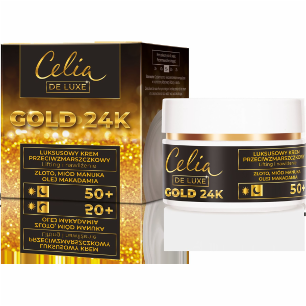 Celia Gold 24K luxusní krém proti vráskám 50+
