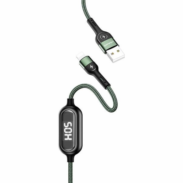 Usams USB-A – Lightning kabel 1,2 m černý (63801-uniw)