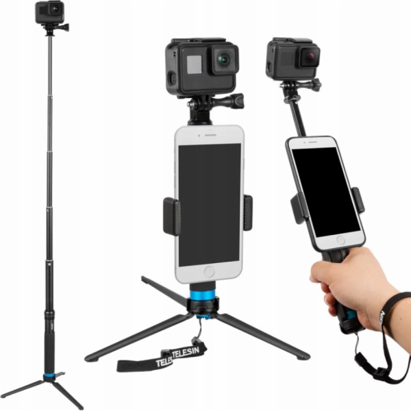 Telesin Selfie stick / Telesin stativ pro sportovní kamer...