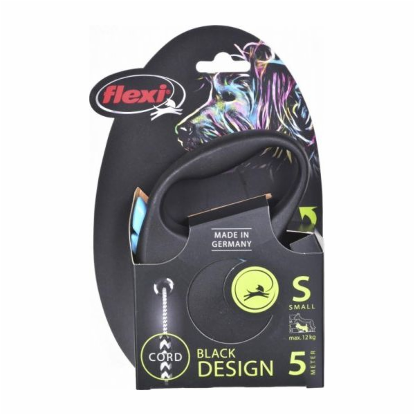 Vodítko Flexi Automatic Black Design S, 5m kabel, modré