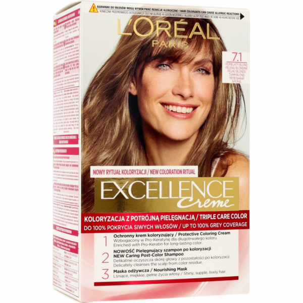 L Oreal Paris Excellence Creme 7.1 popelavá blond