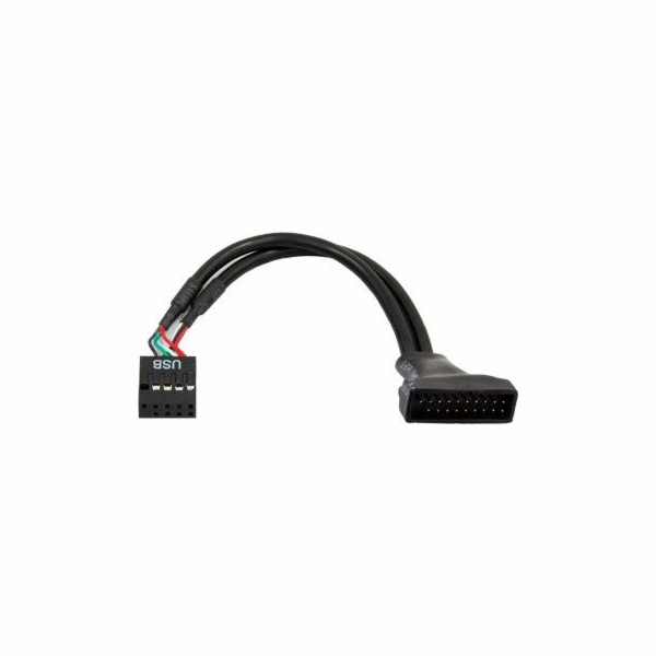 Chieftec USB 19 pin – USB 9 pin, 0,1 m, černý (kabel-USB3T2)