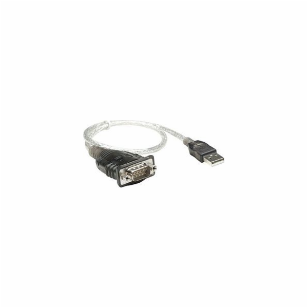 Manhattan USB-A USB kabel – 0,45 m průhledný (205146)