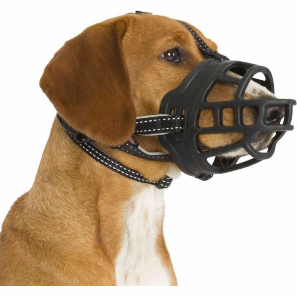 Náhubek Trixie Muzzle Flex, silikon, S, černý