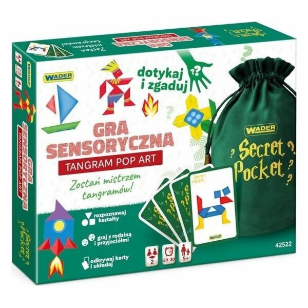 Smyslová hra Wader - Tangram Pop Art