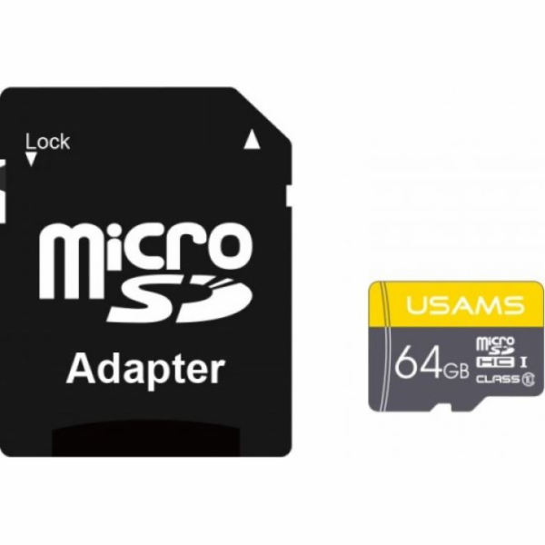 Karta Usams MicroSDHC 64GB Class 10 U1 (ZB119TF01)