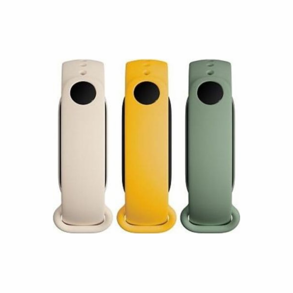 Xiaomi náramky pro Xiaomi Mi Band 5/6 3pack IvoryOliveYellow