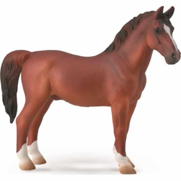 Figurka Collecta Stallion Hackey, kaštan