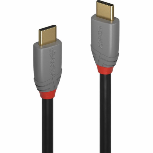 Lindy USB kabel USB-C – USB-C 0,5 m šedý (36900)