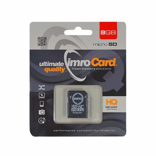Karta Imro MicroSDHC 8 GB Class 4 UHS-I/U1 (KOM000464)