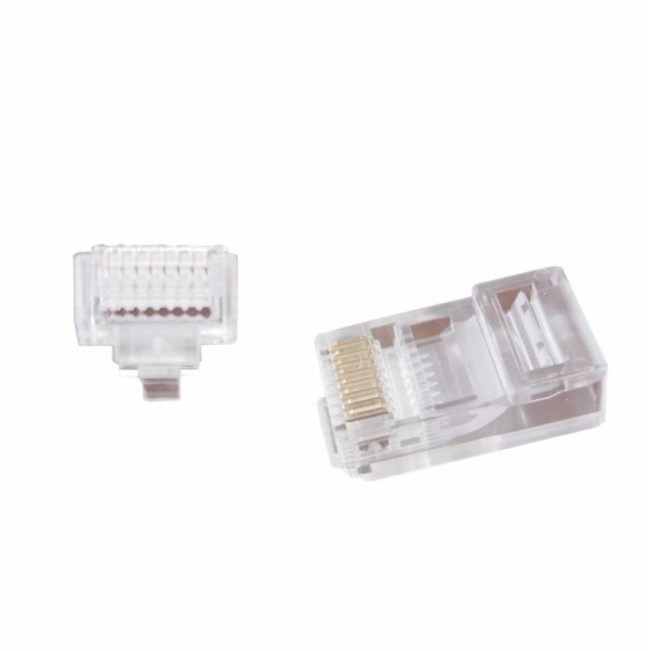 Gembird RJ45 zástrčka, průchozí, UTP, kat. 5e, 8P8C, 100-...