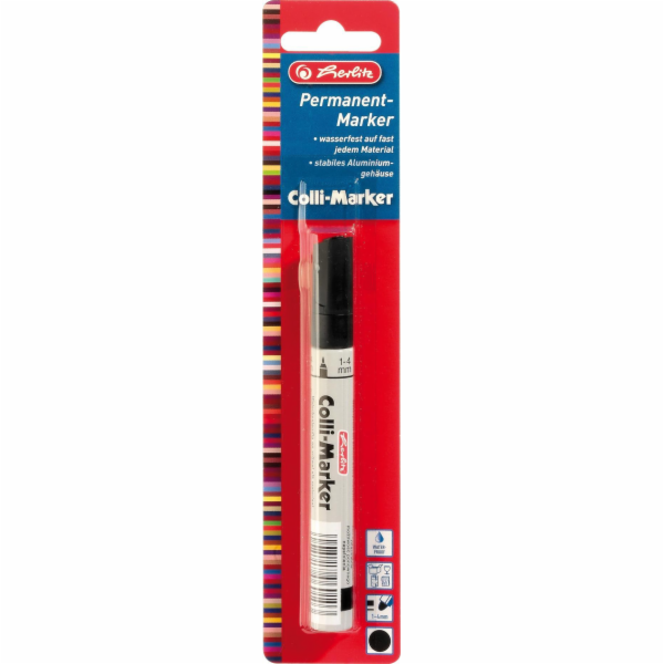 Herlitz Herlitz Permanent Marker 1-4mm Kegelspitze schwar...