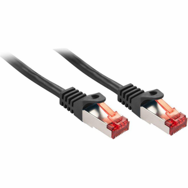 Lindy RJ-45/RJ-45 kat. 6 Černá 0,5m (47371)