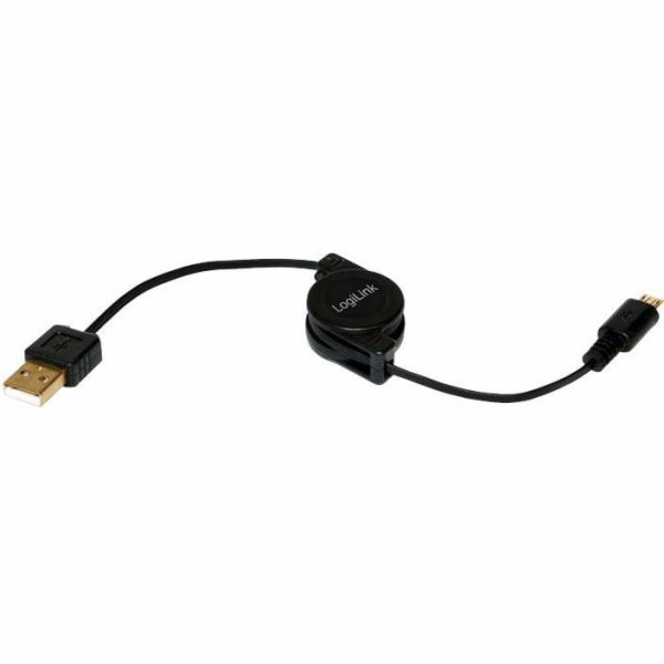 LogiLink USB-A - microUSB USB kabel 0,75 m černý (CU0090)