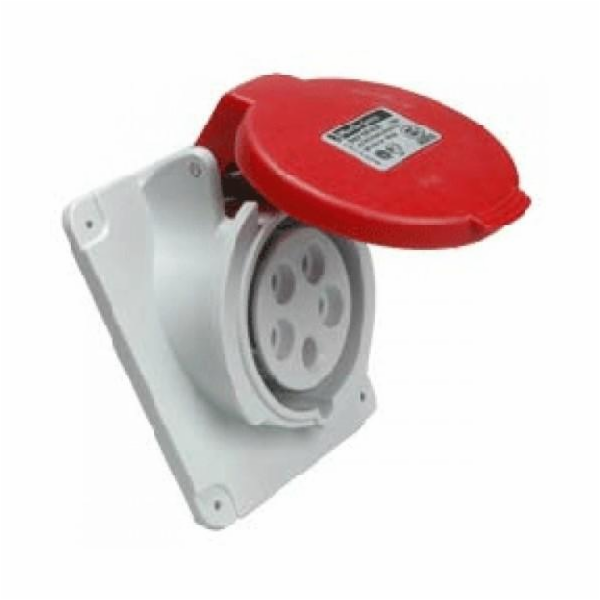 Schneider Panelová zásuvka 5P 16A 400V červená IP44 (PKF1...