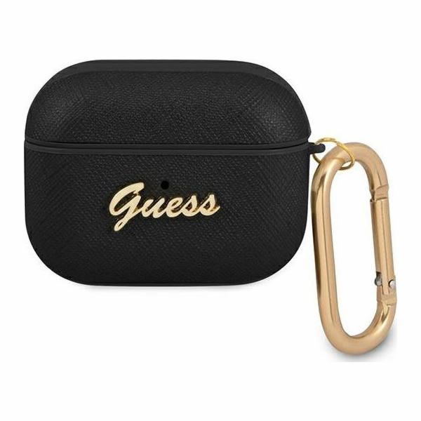 Ochranné pouzdro Guess GUAPSASMK Saffiano Script Metal Co...