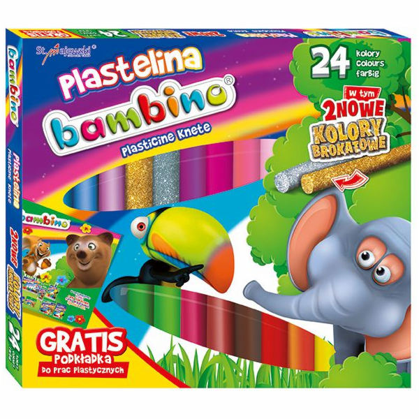 Bambino plastelína 24 barev