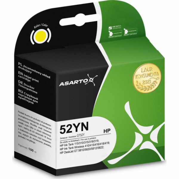 Inkoust Asarto Inkoust Asarto pro HP 52YN | M0H56AE | 100...