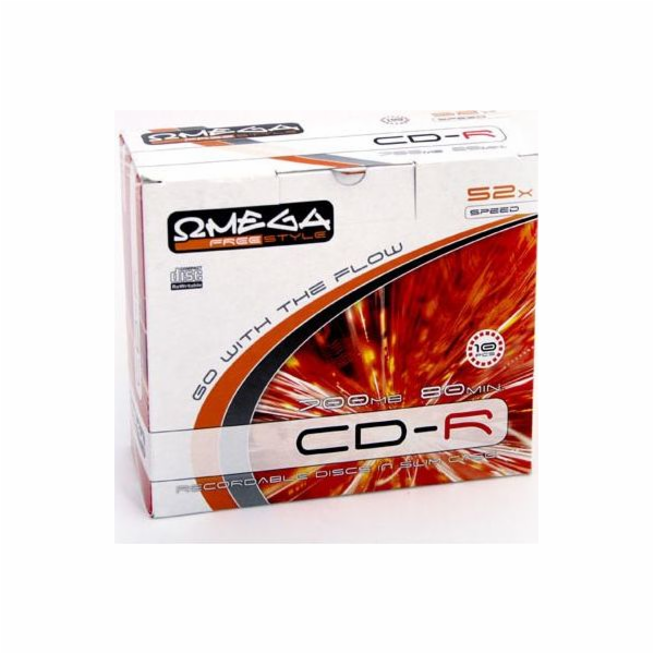 Omega CD-R 700 MB 52x 10 kusů (56104)