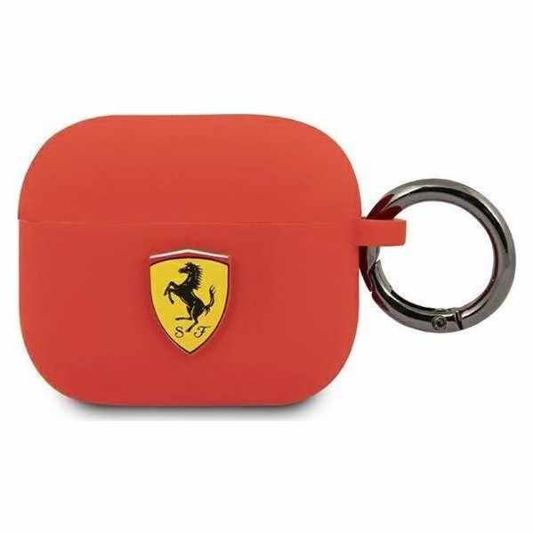 Ferrari FEA3SILRE ochranné pouzdro pro AirPods 3 červené