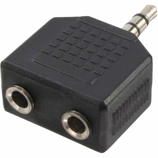 LogiLink Jack 3,5 mm – 2x Jack 3,5 mm černý (CA1002)